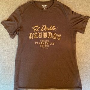 Brown graphic tee “El Diablo Records”